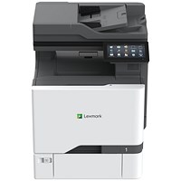 Lexmark CX730de A4 Wired 3-in-1 Colour Laser Printer, White Lexmark CX730de A4 Wired 3-in-1 Colour Laser Printer, White