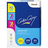 Color Copy A4 Paper, White, 200gsm, Ream (250 Sheets)