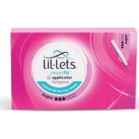 Lil-Lets Cardboard Applicator Tampons, Super, Pack of 288