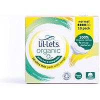 Lil-Lets Organic Ultra Thin Normal Pads with Wings, Pack of 240