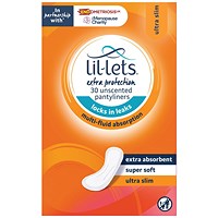 Lil-Lets Sanitary Extra Protection Liners, Pack of 90