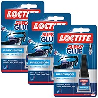 Loctite Precision Bottle Super Glue, 5g - 3 Pack Saver Bundle