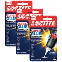 Loctite Super Glue Control Power Gel, 4g - 3 Pack Saver Bundle