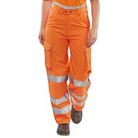 Beeswift Ladies Railspec Trousers, Orange, 34