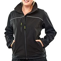 Beeswift Ladies Soft Shell Jacket, Black, Large