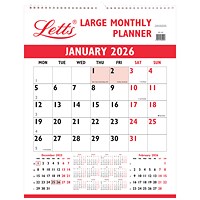 Letts 2026 Large Monthly Planner, 438x345mm