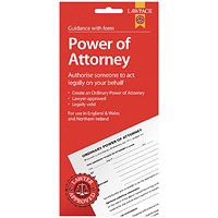 Law Pack Power of Attorney Pack (Pack of 5) F334