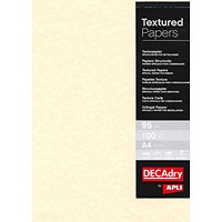 Decadry A4 Parchment Letterhead Paper, Champagne, 95gsm, Pack of 100