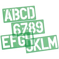 Linex Lettering Template, 50mm Lettering Height