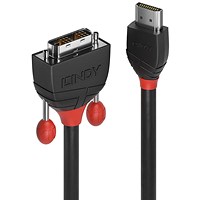 Lindy Black Line HDMI to DVI-D Cable 1m Black