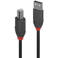 Lindy Anthra Line USB 2.0 Type A to B Cable 3m Black