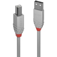 Lindy Anthra Line USB 2.0 Type A to B Cable 3m Grey