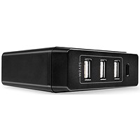 Lindy 4 Port USB Charging Station, Black