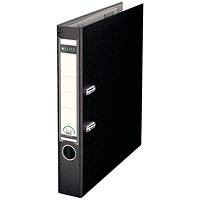 Leitz A4 Lever Arch Files, 50mm Spine, Plastic, Black, Pack of 10 Leitz A4 Lever Arch Files, 50mm Spine, Plastic, Black, Pack of 10