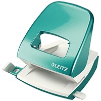 Leitz NeXXt WOW Metal Office Hole Punch 30 sheets Ice Blue