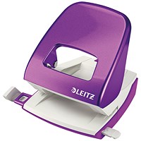 Leitz NeXXt WOW Metal Office Hole Punch 30 sheets Purple