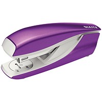 Leitz NeXXt Wow Half Strip Stapler, Capacity 30 Sheets, Purple