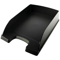 Leitz Plus St&ard Self-stacking Letter Tray, Black