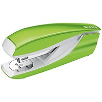 Leitz NeXXt Wow Half Strip Stapler, Capacity 30 Sheets, Green