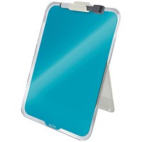 Leitz Cosy Glass Desktop Easel, Calm Blue