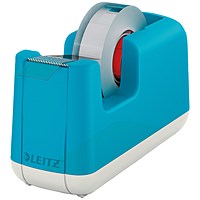Leitz Cosy Tape Dispenser with Tape, Heavy Base, Calm Blue