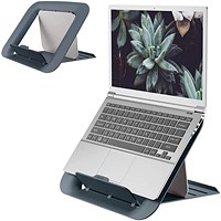 Leitz Ergo Cosy Laptop Stand, Adjustable Tilt, Grey Leitz Ergo Cosy Laptop Stand, Adjustable Tilt, Grey
