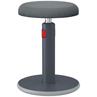 Leitz Ergo Cosy Active Sit/Stand Stool, Velvet Grey