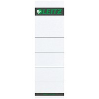 Leitz Replacement Spine Labels for Standard Lever Arch File, Self Adhesive, 1642-00-85, Pack of 10