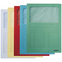 Leitz Window Folder A4 160gsm Assorted Pack of 100 3950-00-99
