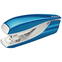 Leitz NeXXt Wow Half Strip Stapler, Capacity 30 Sheets, Blue