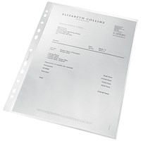Leitz Pocket Recycled PP 100 micron A4 Clear (Pack of 25)