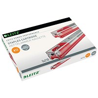 Leitz K12 Red Staple Cartridge, 210 Staples, Pack of 5