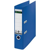 Leitz Recycled A4 Lever Arch Files, 80mm Spine, Blue, Pack of 10