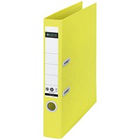 Leitz Recycle A4 Lever Arch File, 50mm Spine, Yellow, Pack of 10