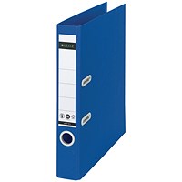 Leitz Recycled A4 Lever Arch Files, 50mm Spine, Blue, Pack of 10