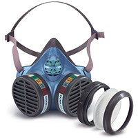 Moldex 5984 Abek1P3 Respirator, Blue & Black