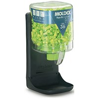 Moldex 7725 Pura-Fit Earplug Dispenser, Comes With 250 Yellow & Green Earplugs