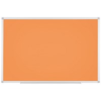 Bi-Office Ayda Magnetic Tangerine Board, 1200 x 900mm, Lacquered Steel Surface, Aluminium Frame