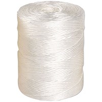 Flexocare Polypropylene Twine 1 kg White (Durable and strong, designed not to fray) 77656008