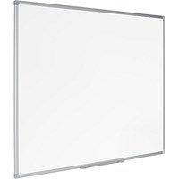 Bi-Office Earth Whiteboard, Non-Magnetic Surface, Aluminium Frame, 2400x1200mm
