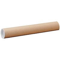 Postal Tubes, 1140 x 102mm, Brown, Pack of 12