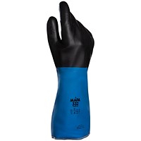 Mapa Temp-Tec 332 Gauntlet, Black & Blue, Large