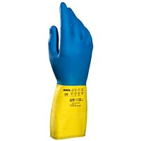 Mapa Alto 405 Gloves, Yellow/Blue, Size 9 Large Mapa Alto 405 Gloves, Yellow/Blue, Size 9 Large