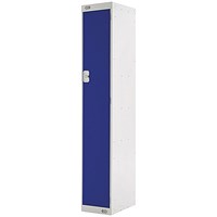 Single Compartment Locker, 300x300x1800mm, Blue Door