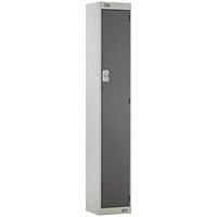 Single Compartment Locker 300x450x1800mm Dark Grey Door