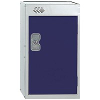 One Compartment Quarto Locker, 300x300x511mm, Blue Door