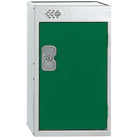 One Compartment Quarto Locker, 300x300x511mm, Green Door