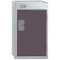 One Compartment Quarto Locker, 300x450x511mm, Dark Grey Door