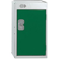 One Compartment Quarto Locker, 300x450x511mm, Green Door One Compartment Quarto Locker, 300x450x511mm, Green Door