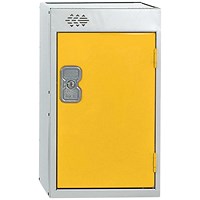 One Compartment Quarto Locker, 300x450x511mm, Yellow Door